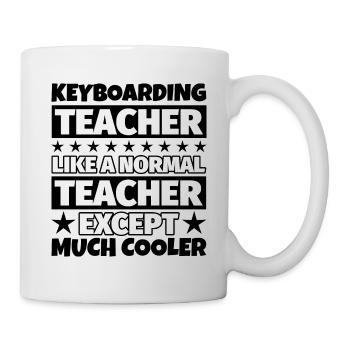 Gift for keyboard teachers - Mug - white - Right