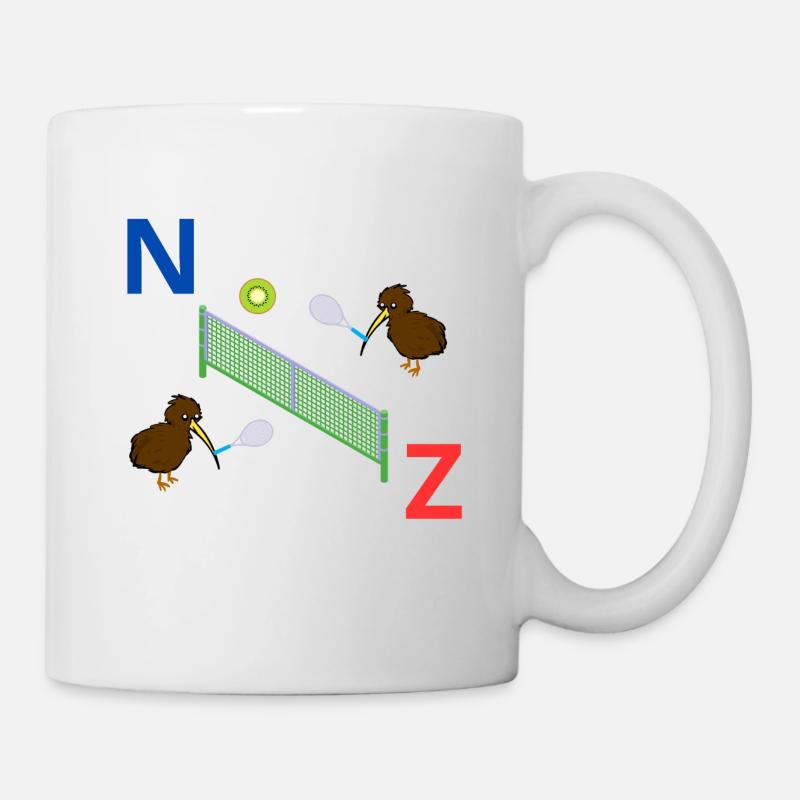 Neuseeländischer Tennis-Kiwi - Tasse - Weiß