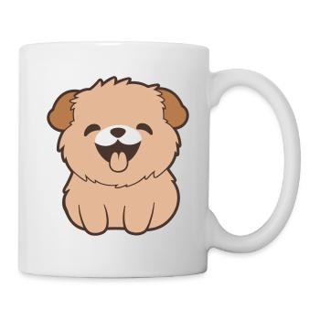 Süßer kleiner Hund Welpe Kind Baby Geschenk Hunde - Tasse - Weiß - Rechts