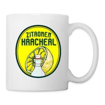 Zitronen Kracherl - Limonade - Limo - Tasse - Weiß - Rechts