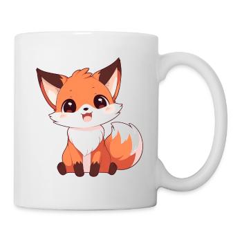 Fox Forest Animals Love Comic Nature Animal Child Baby - Mug - white - Right