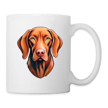 Vizsla Dog Portrait - Mug - white - Right