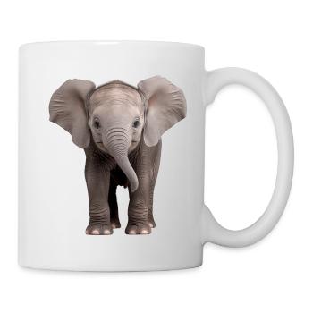 Baby Elephant Elefant - Tasse - Weiß - Rechts