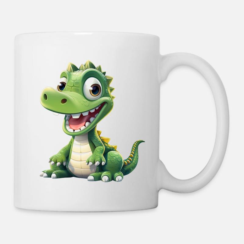 Baby Krokodil Alligator - Tasse - Weiß