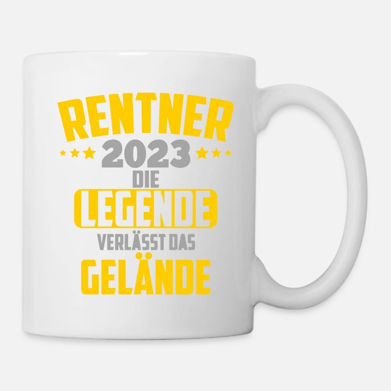 Rentner 2023 Die Legende | Farben änderbar - Tasse - Weiß
