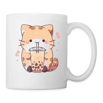 Kawaii Cat Bubble Tea Boba tea - Mug - white - Right