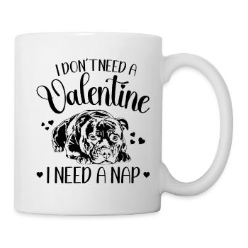 Staffordshire Bull Terrier Valentinstag Hunde Hund - Tasse - Weiß - Rechts