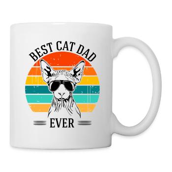 Best Cat Dad Ever Sphynx Cat Cats Wilsigns - Mug - white - Right