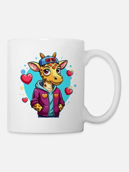 Giraffe Parade: Cool Giraffe - Mug - white
