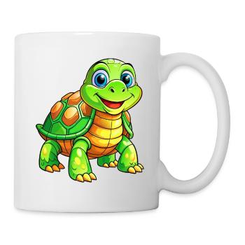 Méga Tortue Mignonne - Mug blanc - blanc - Droite