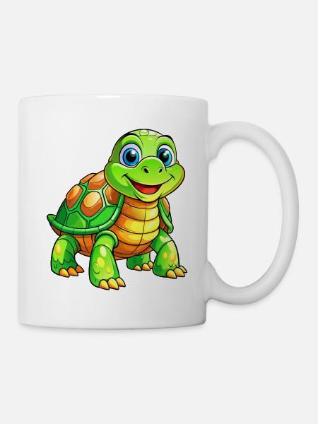 Mega Cute Turtle - Mug - white