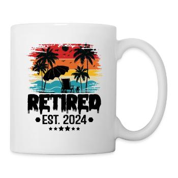 Retired 2024 Not My Problem Anymore Sunset Beach - Mug - white - Right