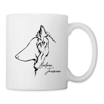 Belge Tervuren Profil Chien Chien Wilsigns - Mug blanc - blanc - Droite