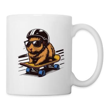 Skater Hamster - Mug - white - Right