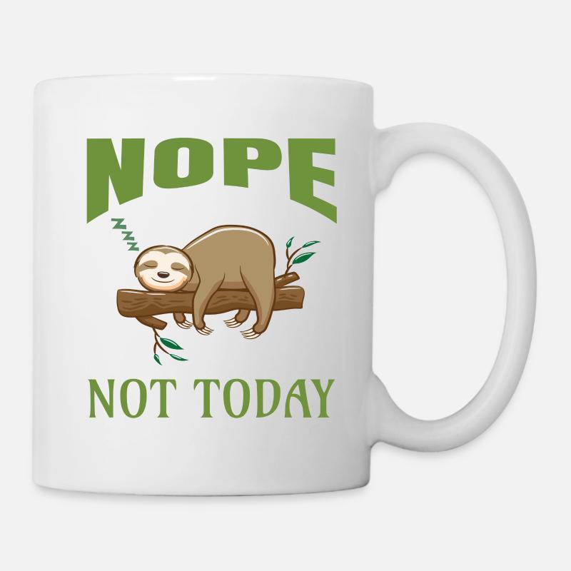 Non, paresseux - Mug blanc - blanc