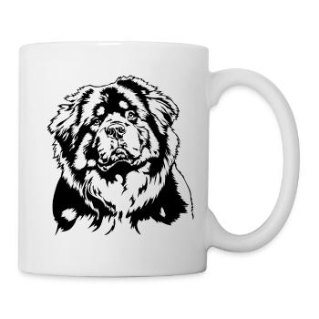 Do Khyi Tibetan Mastiff Portrait Dogs Wilsigns - Mug - white - Right