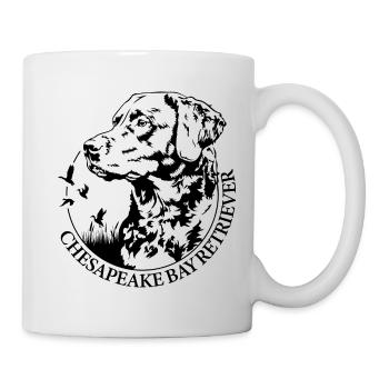Chesapeake Bay Retriever Portrait Hunde Wilsigns - Tasse - Weiß - Rechts