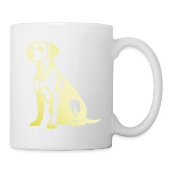 Beagle Dog Silhouette - Mug - white - Right