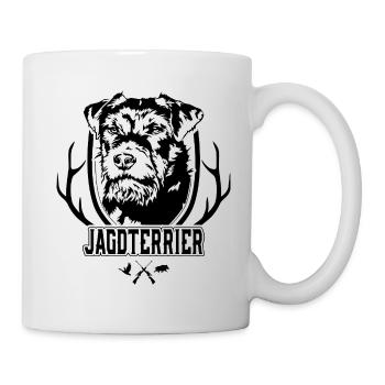 Chasse Terrier Chien de chasse à poil dur Chien Wilsigns - Mug blanc - blanc - Droite