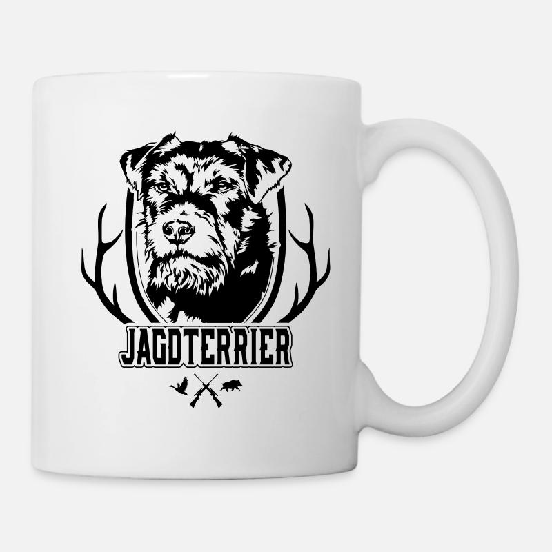 Jagdterrier rauhaar Jagdhund Hunde Hund Wilsigns - Tasse - Weiß