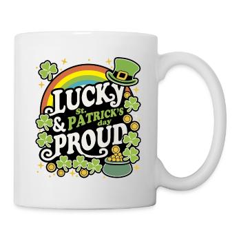 Chanceux et fier SAINT-PATRICK - Mug blanc - blanc - Droite
