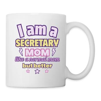 Secretary Mom, Mother's Day Gift, Office - Mug - white - Right