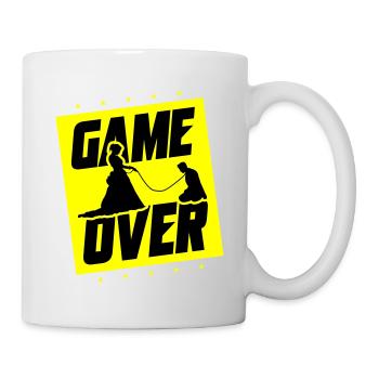 Hochzeit Game Over Junggesellenabschied - Tasse - Weiß - Rechts