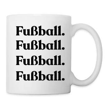 Fußball - Tasse - Weiß - Rechts