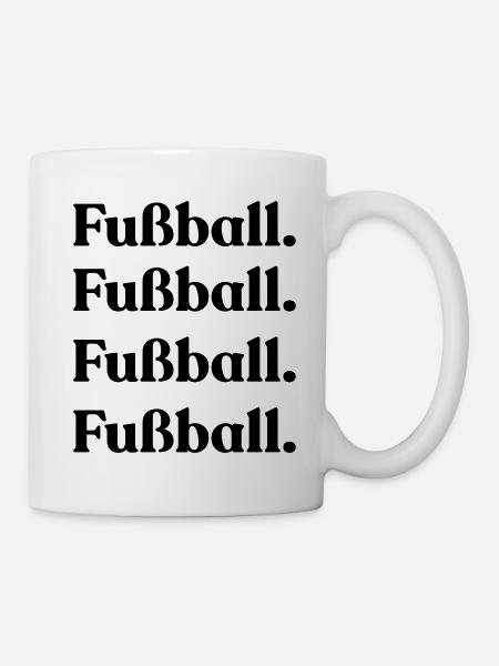 Fußball - Tasse - Weiß