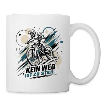 Kein Weg Ist Zu Steil - Tasse - Weiß - Rechts