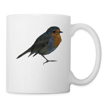 rotkehlchen - Tasse - Weiß - Rechts