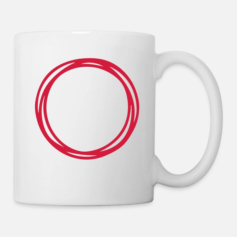 Kreise und Kreise - Tasse - Weiß