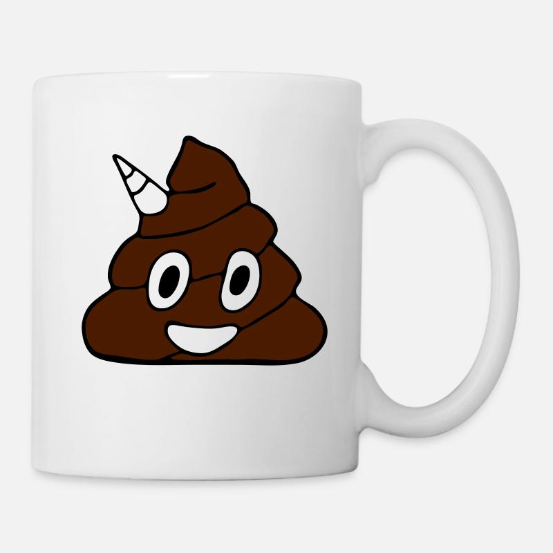 Unicorn Kackhaufen - Mug blanc - blanc