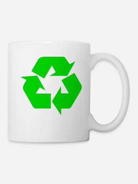 Earth Day Recycle - Tasse - Weiß