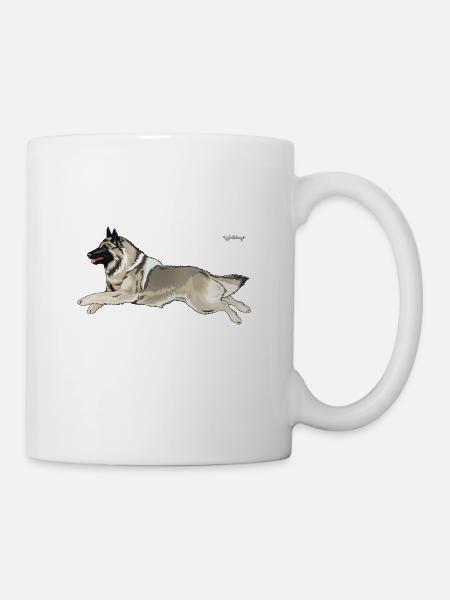 BelgianShep Diamonds3 - Mug blanc - blanc