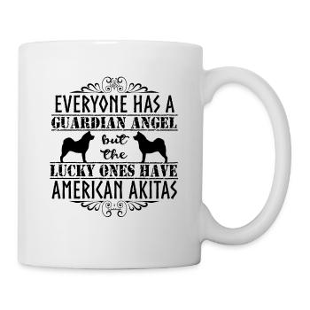 American Akita Angel - Mug blanc - blanc - Droite