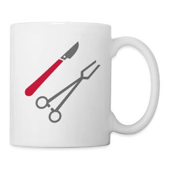 Scalpel gift for doctors, medics, surgeon - Mug - white - Right