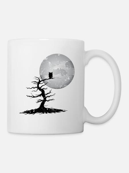 hibou - Mug blanc - blanc