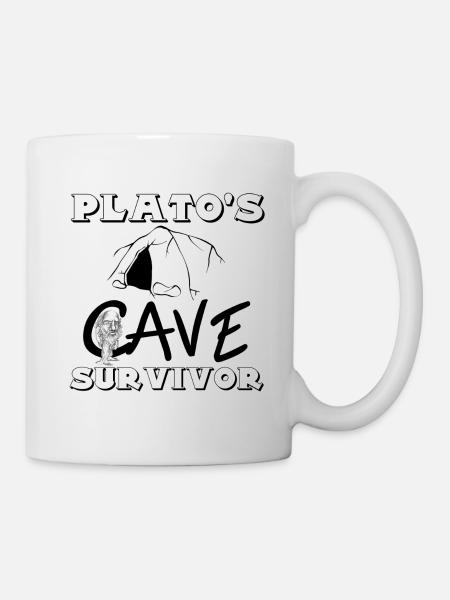 rescapé de la caverne de plato - Mug blanc - blanc