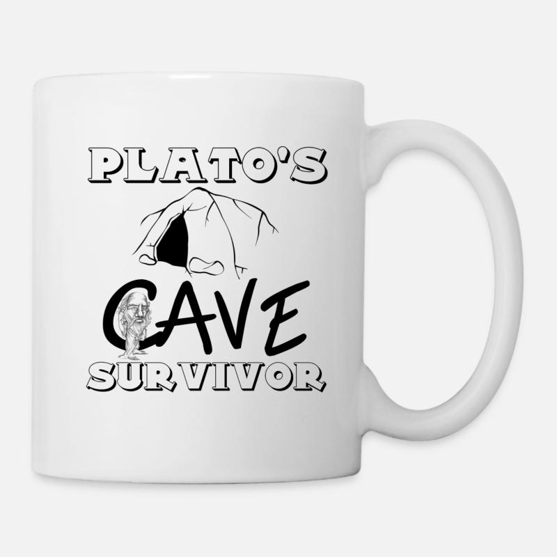 rescapé de la caverne de plato - Mug blanc - blanc