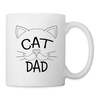 Cat DAD - Tasse - Weiß - Rechts