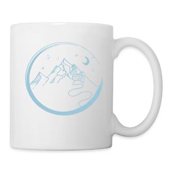 Mountains at night - Mug - white - Right