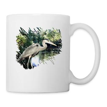 The gray heron is no longer a migratory bird - Mug - white - Right