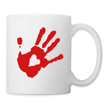Coeur - Mug blanc - blanc - Droite