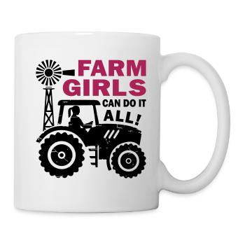 Farm Girls Can Do It All - Mug - white - Right