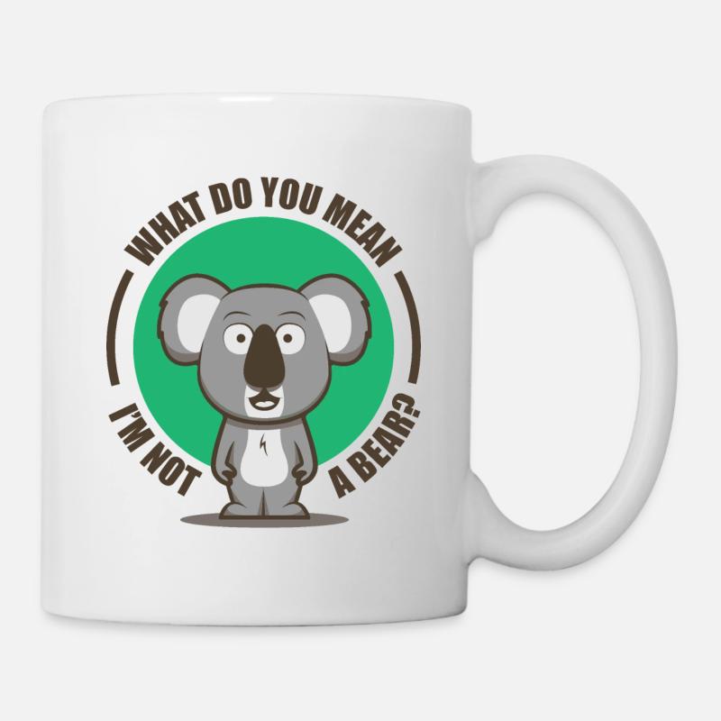 Koalabär bear koala baby funny saying gift - Mug - white