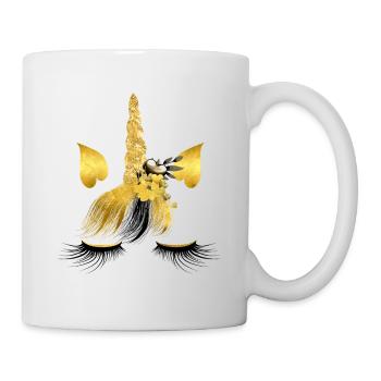 licorne valentine - Mug blanc - blanc - Droite