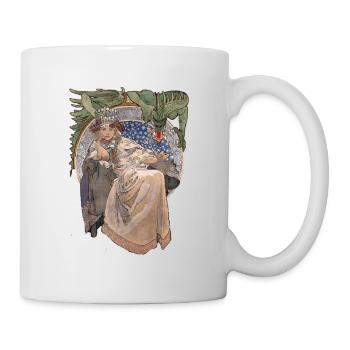 Jacinthe Princcessa avec dragon - Mug blanc - blanc - Droite