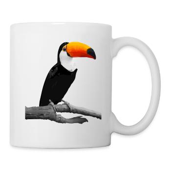 Tukan Tucan karibischer Vogel - Tasse - Weiß - Rechts