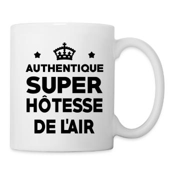 Hôtesse de l'air / Steward / Aviation / Hotesse - Mug blanc - blanc - Droite